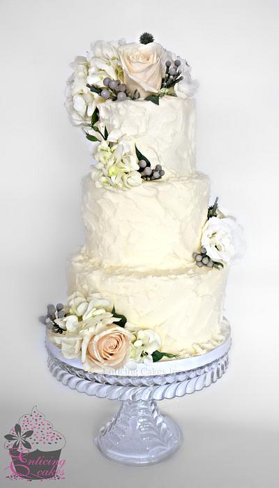 White on White - Cake by Enticing Cakes Inc.