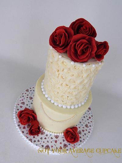 Wedding Cake ... "Cannoli N' Roses" - Cake by Sharon A./Not Your Average Cupcake