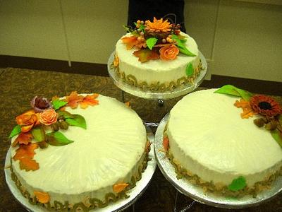 Three tier Carrot Cake with traditional Cream Cheese Icing - Cake by Teresa F.
