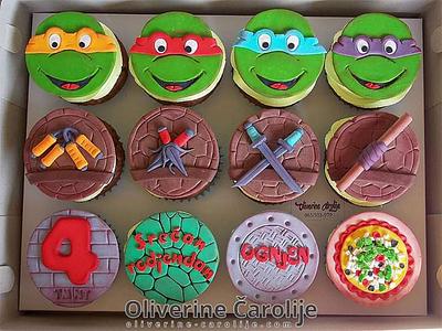 Cupcakes ninja turtles  - Cake by Oliverine Čarolije 