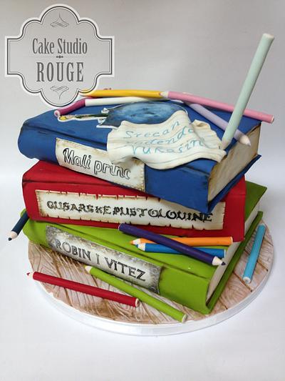 Books - Cake by Ceca79