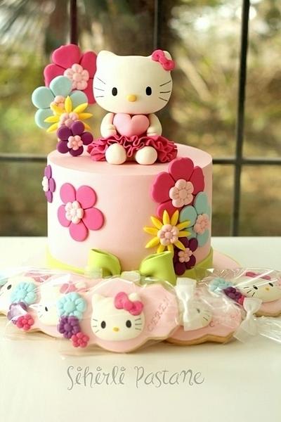 Hello Kitty Cake and Cookies - Cake by Sihirli Pastane