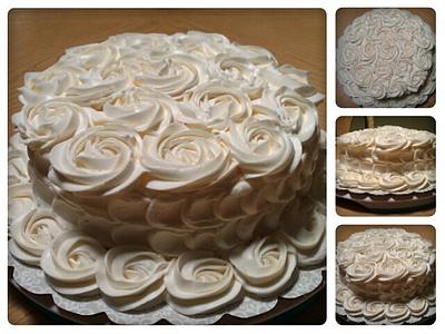 Rose/petal effect - Cake by First Class Cakes