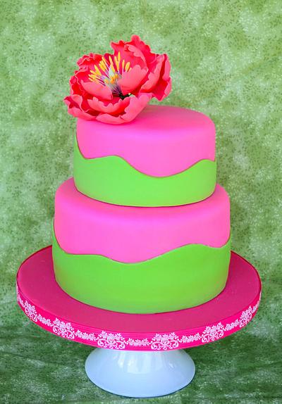 My First Peony Flower - Cake by Sweet Creations by Sophie