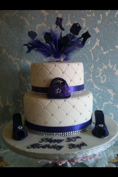 Purple shoes & bag - Cake by Judedude