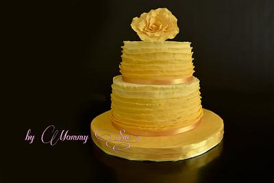 Ombre Ruffle Cake - Cake by Mommy Sue