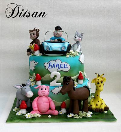 cake with animals - Cake by Ditsan