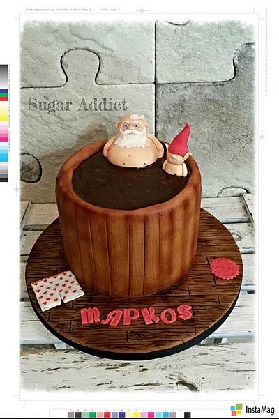 Santa's chocolate bath - Cake by Sugar Addict by Alexandra Alifakioti