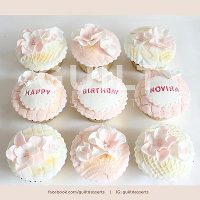 Simple Flowers Cupcakes - Cake by Guilt Desserts