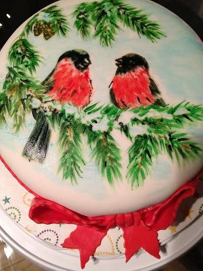 Red robins cake  - Cake by TanyaAB