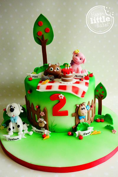 Animal themed birthday cake - Cake by Happy Little Baker