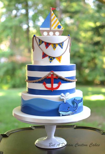 Nautical Baby Shower Cake - Cake by Elisabeth Palatiello