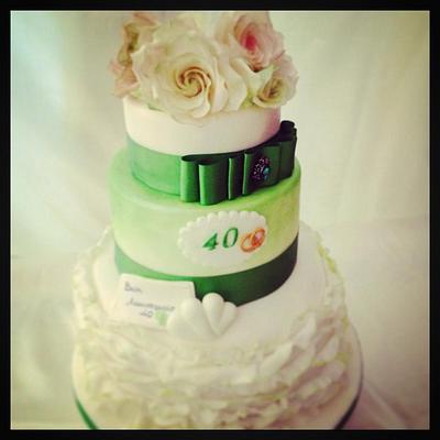 wedding anniversary - Cake by donatellacakes72
