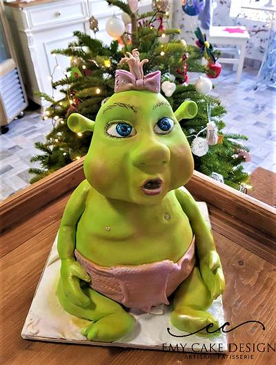 Shrek baby cake :)  - Cake by EmyCakeDesign