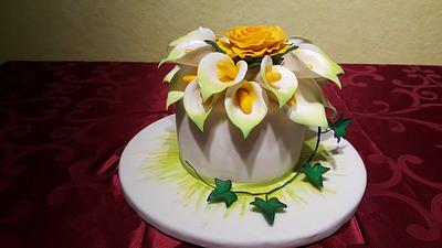 First Flower Bucket - Cake by StyledSugar