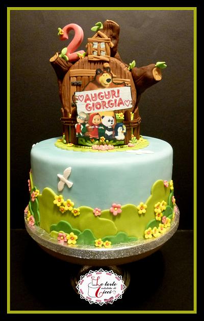 Masha and bear birthday cake - Cake by "Le torte artistiche di Cicci"