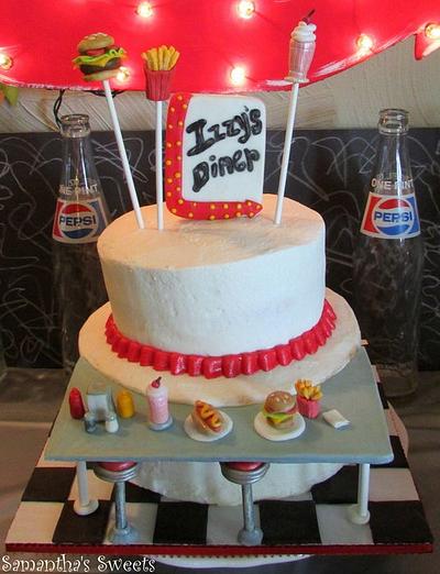 50's Diner Birthday Cake - Cake by Samantha Eyth