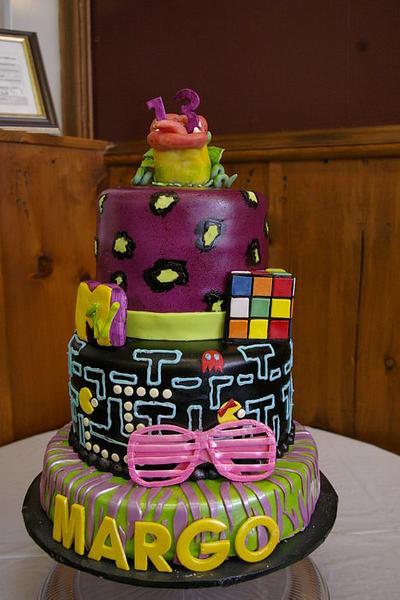 80's Birthday - Cake by Traci Downey