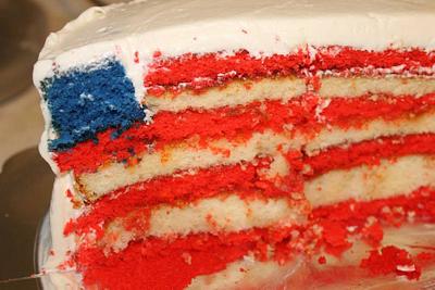 2013 Flag Cake - Cake by Kimberly Miller