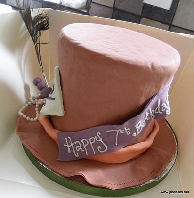 Alice in Wonderland Mad Hatter Hat Cake - Cake by Jo's Cakes