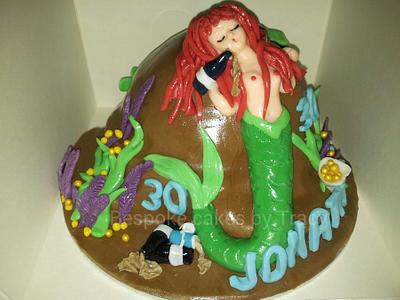adult, the little mermaid .x. - Cake by tracy