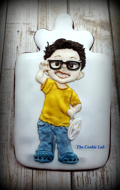 Dentist check up and new glasses.....! - Cake by The Cookie Lab  by Marta Torres