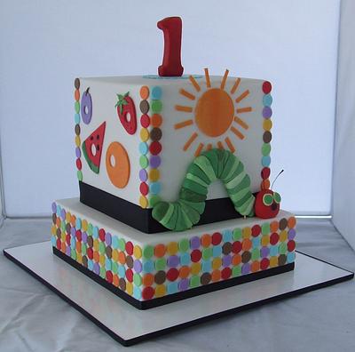 Hungry Caterpillar 1st Birthday Cake - Cake by Cake A Chance On Belinda