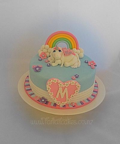 My little pony unicorn rainbow cake - Cake by Fantail Cakes