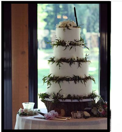 Woodland Wedding  - Cake by polliwawg