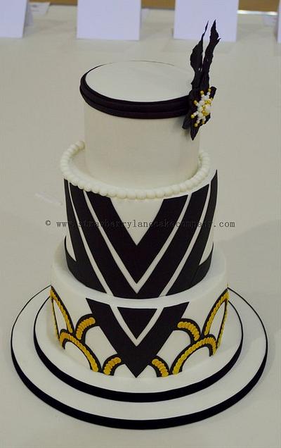1920's Flapper Dress Cake - Cake and Bake Show competition entry - Cake by Strawberry Lane Cake Company