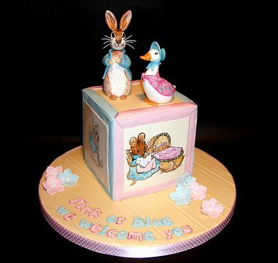 Beatrix Potter themed baby shower cake - Cake by Karen Geraghty