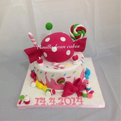 Candy table - Cake by Vanilla bean cakes Cyprus