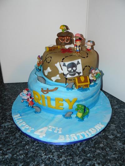 Jake and the Neverland Pirates Cake  - Cake by Krazy Kupcakes 