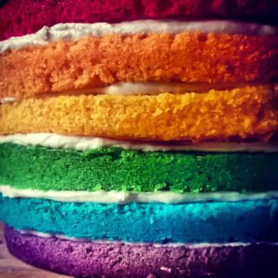 Coloured Sponges!! - Cake by DayDreams UK