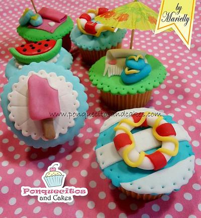 Summer Cupcakes - Cake by Marielly Parra