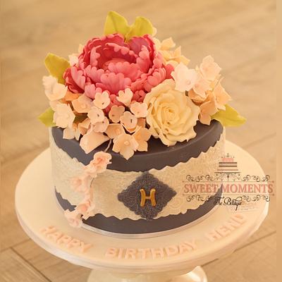 Botanical Birthday Cake  - Cake by Sweet Moments The Boutique 