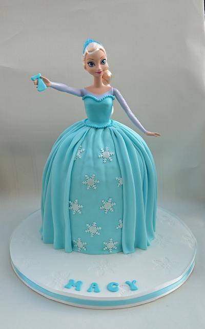 Frozen Elsa Doll Cake - Cake by SuesHobbyCakes