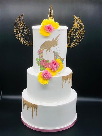 Unicorne cake - Cake by Cindy Sauvage 