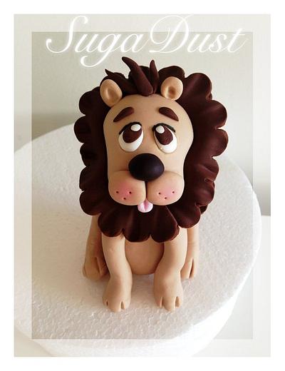Cute Lion Cake Topper - Cake by Mary @ SugaDust
