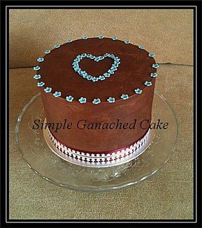 simply decorated gancache cake - Cake by Mandy