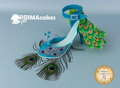 Peacock Shoe - Walk on the Wild Side Collaboration - Cake by Prima Cakes and Cookies - Jennifer
