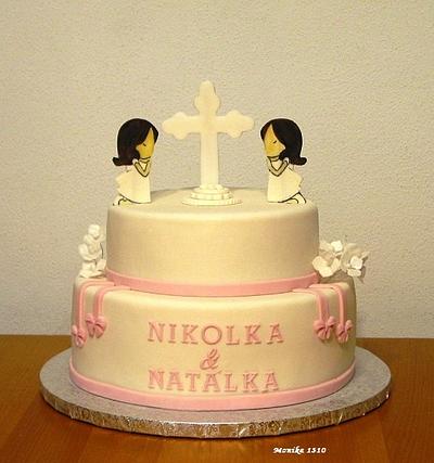 First holly communion for twins - Cake by Framona cakes ( Cakes by Monika)