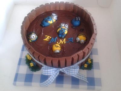 minions in a mud cake - Cake by nicola
