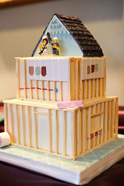 House Construction Cake - Cake by Laurie Clarke Cakes