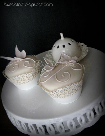 Wedding cup cakes - Cake by Rose D' Alba cake designer