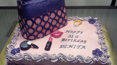 Designer Purse Birthday Cake - Cake by Donna Pope-Johnson