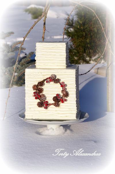 Winter wedding cake  - Cake by Torty Alexandra