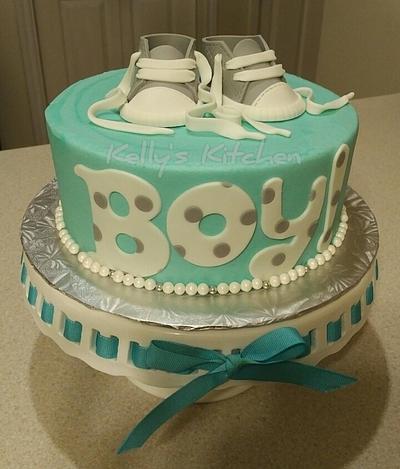 Simple baby shower cake - Cake by Kelly Stevens