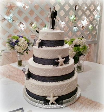 Jessica and Brett - Cake by Donna Tokazowski- Cake Hatteras, Martinsburg WV