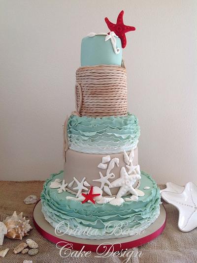 Wedding at the beach - Cake by Orietta Basso